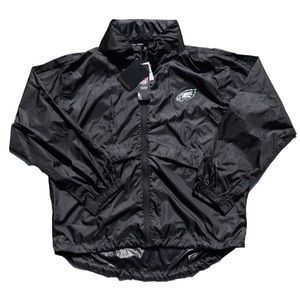 NFL EAGLES BLACK WINDBREAKER